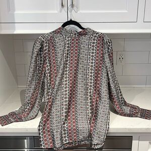 Women’s Loft long-sleeved silky blouse - worn 1x